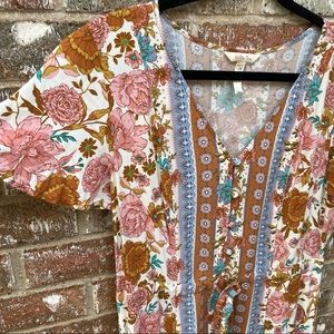 Matilda Jane Floral Button Down Dress with pockets